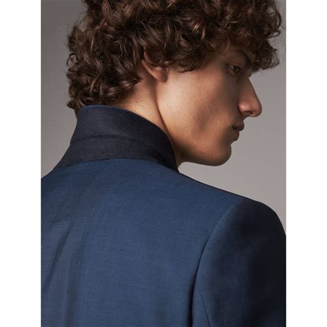 burberry bright navy suit|burberry suit cost.